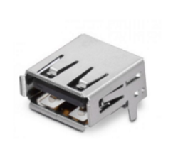 USB Konektor: SM C04 8317 04 AFH - Schmid-M: USB Konektor: SM C04 8317 04 AFH USB A  zástrčka vodorovný pravý úhel, 4Pin THT ~ Amphenol UE27-AC54-10 ~ TE 293303-3